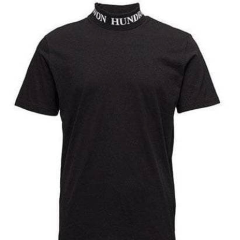 RARE Won Hundred Prague logo print cotton-jersey turtleneck